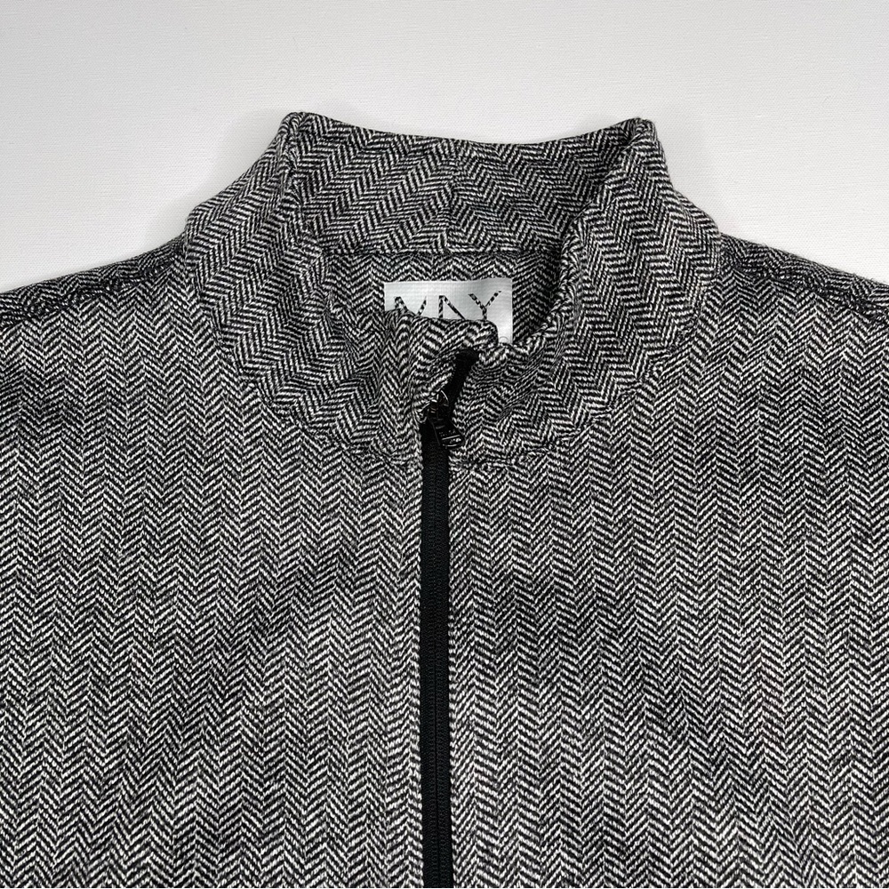 Marc New York Fleece Jacket Full Zip Black Herringbone Outdoor Comfy Gorp Warm - Picture 4 of 14